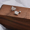 Silver Hollow Butterfly Stud Earrings For Women Jewelry Accessories Prevent Allergies - Image 29