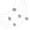 Cubic Zirconia Pendant Necklace Women Invisible Transparent Fishing Line Choker Oval Heart Star Geometric Necklaces - Image 4