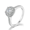Adjustable Solitaire Rings for Women Bridal Classic Silver Color +Cubic Zirconia Wedding Engagement Marriage Ring Jewelry - Image 13