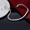 charm Silver Bracelet for man woman Twisted rope chain jewelry Wedding party Christmas gift - Image 29