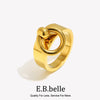 Small Circle Simple Ring Minimalist Flipped Circle Hoop Cute Design Dailry Accessories Women's Jewelry - Image 1
