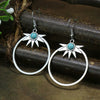 39 Styles Bohemian Vintage Tibetan Silver Geometric Drop Earrings For Women Ethnic Blue Stone Tassel Dangle Earrings Jewelry - Image 9