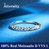 Ring Silver D Clarity Gold Plating Pass The Diamond Tester Gift Gra Twist Arm Double End Open Ring - Image 9