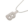 Silver Color Bubble Initial Letters Necklaces 26 Letters Pendants Necklaces for Women Brass CZ Jewelry - Image 14