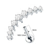 Cubic Zirconia Labret Stud 16G Internally Threaded for Lip Tragus and Helix - Image 38