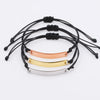 10Pcs/Lot Curved Strip Charm Bracelets Mirror Polish Stainless Steel Adjustable Bracelets For Women's Christmas Jewelry - Image 5