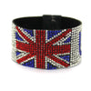 Xqni Colorful Crystal Bracelet Bangles Rhinestone Wide Wrap Charm Women Nation Flag Bracelet Cuff Bracelet Wristband Jewelry - Image 8