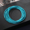 Stainless Steel Spring Bracelet Set Bohemian Style Color Bracelet 12 Laps Set Gift - Image 9