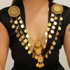 Kurdish Body Jewelry Arabic Gold Color Metal Coin Chain Tassel Bib Necklace Women's Party Wedding Clothing Accessory - Image 8