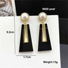Black Hanging Long Earrings for Women Triangle Square Statement Drop Earrings Boucle Oreille Jewelry - Image 18