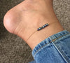 Beaded Anklet with Pearls, Colorful Pearl Anklet, Simple Anklet, Colourful Beach Anklet, Ankle Bracelet, Pearl Ankle Chain - Image 2