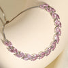 Shiny Pink Marquise Leaf Zircon Adjustable Charm Bracelet for Women Wedding Engagement Jewelry Colors - Image 5