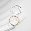 Silver Simple Geometric Line Twisted Ring Stackable Gold Color Jewelry For Women Party Gifts - Image 5