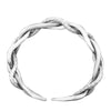 Silver Retro Twist Cross Ladies Bangle Jewelry For Women Birthday Gift No Fade - Image 5