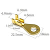 20pcs M4 M5 M6 M8 Terminal Copper Ring Lugs Open Barrel Wire Crimp Connectors 4.2MM 5.2 6.2 8.2 10.2 for 0.5-4mm2 - Image 4