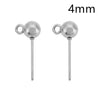 20pcs Pvd Stainless Steel Stud Earrings Post Pins With Loop 4 5 6 8 mm Earring Backs Making For Jewelry - Image 8