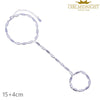 Iced Out Oval CZ Choker Bracelet Silver Color Bling Lariat Long Bar Round Stone Long Tassel Bangle Women Jewelry - Image 2