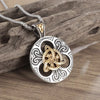 Retro Celtic Knot Pattern Disc Cross Pendant Necklace for Men Gothic Punk Street Jewelry Gift - Image 16
