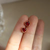 Open Heart Hoop Earrings in Gold Tone or Silver Tone - Image 16