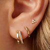 6pcs European And American Minimalist Stainless Steel Zircon Ear Clip Set for Women Elegant Multiple Stud Earring Jewelry Gifts - Image 8