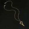 2.0 Heart Shaped Small Lock Core Chastity Cage Universal Key Necklace with Brass Invisible Lock Core Bondage Cock Cage Gifts - Image 8