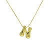 Creative A-Z Balloon Bubble Letter pendant Neckalce for Women Gold Plated Chunky Initial Necklaces Jewelry Birthday Gift - Image 18