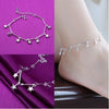 Silver Color Stamp Anklets For Women Foot Leg Chain Link Bracelet Tassel Charms Beach Accessories Jewelry For Female - Image 16