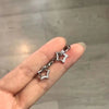 Crystal Star Drop Earrings for Women Girls CZ Zircon Silver Color Five Pointed Star Ear Buckle Party Jewelry - Image 3