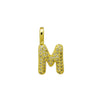 Stainless Steel Gold Plated 26 Letters Name Necklace Zircon Pendant Necklace - Image 13