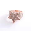 Hip Hop Rock Five Star Rings Men Women Rhinestones Zircon Pentagram Rings Women Wedding Party - Image 4