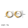 Classic Stainless Steel Hoop Earrings For Women Gold Silver Color Simple Smooth Round Ear Rings Daily Wearing Jewelry Gift - Image 4