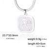 12 Zodiac Sign Necklace for Women Stainless Steel 12 Constellation Pendant Snake Neck Chain Choker Birthday Jewelry Gifts - Image 15