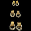 Threaded Wrap Ear Studs Pvd Stainless Steel Gold Color Geometric Door Handle Earrings Women's Jewelry - Image 1