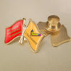 Customize Any Your Design Logo Single and Double Crossed Friendship Flags Lapel Pins Brooches Badges Lapel Pins - Image 2