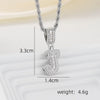 A-Z Silver Color Zircon Letter Initial Necklace Crystal Letter Necklace for Party Birthday Jewelry Gift - Image 25