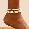 2PCS Bohemia Natural Shell Anklets For Women Small Resin Beads Summer Beach Shell Barefoot Ankle Bracelet Leg Chain Foot Jewelry - Image 5