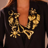 Leo Stainless Steel Irregular Brooches Women Unisex Glossy Geometric Pins Banquet Party Clothing Accessories - Image 1