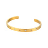 Stainless Steel Gold Plated Cuff Bangles For Women Minimalist Jewelry Crystal Star Bracelet - Image 13