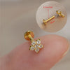 1Piece 16G Titanium Steel CZ Leaf Bee Piercing Lip Labre Studs Tragus Helix Cartilage Couch Lobe Earrings Body Jewelry For Women - Image 22