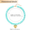 Colorful Acrylic Bead Choker Necklace with Heart Pendant - Image 20