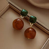 Vintage Korean Style Maillard Brown Ear Clips Women's Coffee Irregular Geometric Clip Earrings Without Ears Hole - Image 9