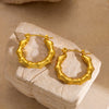 316L Stainless Steel Golden Hollow Round Beads Earrings For Women Personality Ear Studs Jewelry Party Gift - Image 8