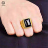 Sand Gold Adjustable Ring Matte Wide Band Openable Fade Resistant Unisex Couple Jewelry Minimalist Gift - Image 21