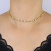 Sparking Bling Prong Set Round CZ Star Moon Eye Hand Charm Tennis Chain Necklace Choker Women Y Lariat Jewelry - Image 6