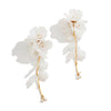 Elegant White Petal Flower Drop Earrings Women Kpop Hanging Piercing Earring Aesthetic Wed Bridal Jewelry Accessories - Image 5