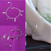Silver Color Stamp Anklets For Women Foot Leg Chain Link Bracelet Tassel Charms Beach Accessories Jewelry For Female - Image 11