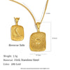 316L Stainless Steel Mixed Colour Asymmetrical Necklace Gold Plated Jewelry Women's Unique Necklace - Image 7