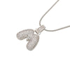 Silver Color Bubble Initial Letters Necklaces 26 Letters Pendants Necklaces for Women Brass CZ Jewelry - Image 19