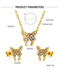 Necklaces Jewelry Sets For Women Girls Stainless Steel Pendant Necklaces And Earrings 2 Pieces Sets Wedding Party Jewelry Gifts - Image 45