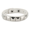 One Row Punk Rock Studded Bracelet Square Spiked Leather Cuff Bracelet for Men Women \Wristband Bracelet - Image 10